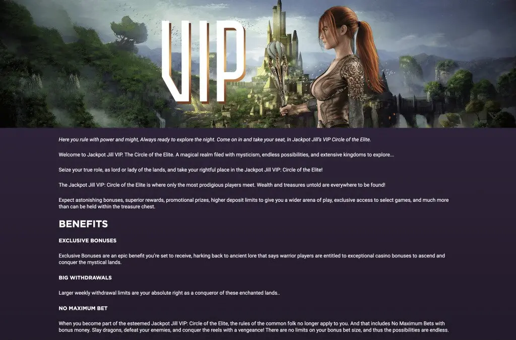 Jackpot Jill VIP Program